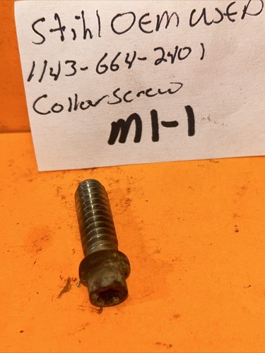 Stihl Oversized Chainsaw Bar Stud Collar Screw OEM 0000-664-2411 Fits 271 291 311 391