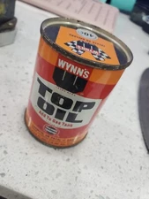 VINTAGE 1970's WYNN'S TOP OIL GAS TANK ADDITIVE 4 FL OZ FULL Nice Condition