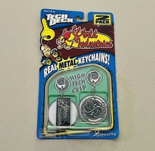 Vintage 90s Tech Deck World Industries Key Chain 2 Pack Metal Skateboard SEALED