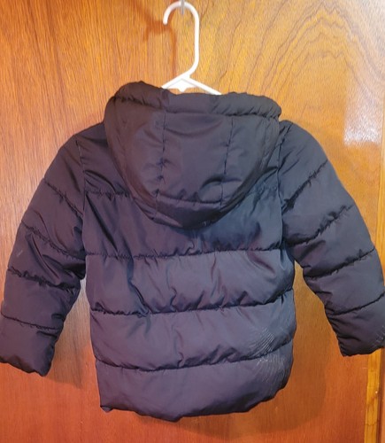 Gap Kids Boys Girls Size XS Puffy Coat Winter With Hood Toddler Black Nwt - Picture 2 of 3