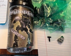 WoW~ Lego Bionicles # 8466 Onua Nuva Toa 100% Complete in Canister & Manual