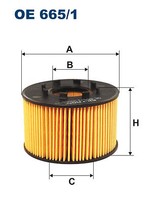 Filtron Oe 665/1 ÖLfilter FÜR Ford Ford Australia Jaguar Ldv Lti