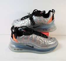 Nike Air Max MX 720 818 GS Silver Black Running Shoes Sz 5Y NEW CQ4010 001