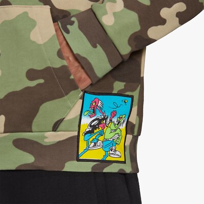 Adidas Originals x Jeremy Scott Men's Camo Hoodie Sweatshirt
