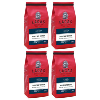 Lacas Coffee Company Maple Nut Crunch Medium Roast 4 pack 12oz