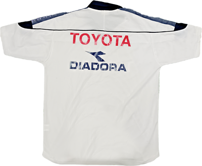 Fiorentina football home shirt 2000 2001 Serie A Diadora Toyota - Large