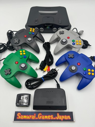 Nintendo 64 N64 Black Console + Controller + Accessory Region Free Used Tested - Afbeelding 27 van 34