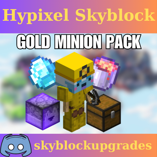 🔥Hypixel Skyblock | LOT of 10 T11 Gold Minion Pack🔥 | Reliable Delivery! - Bild 1 von 1