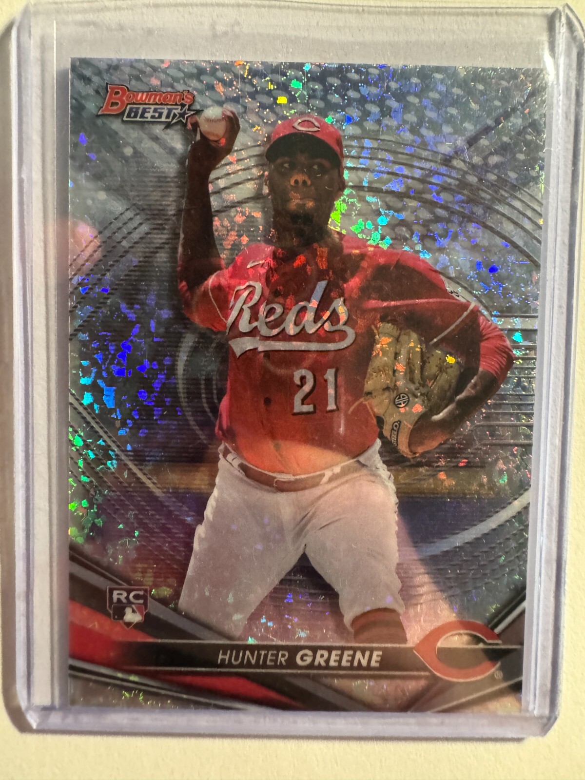 K238,793 - 2022 Bowman's Best Mini Diamond Refractors #54 Hunter Greene #/299