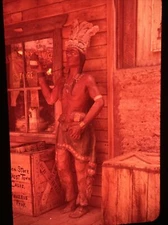 General Store Wooden Indian Knott's Berry Farm California in 1950's Photo Slide