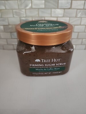 Rare Tree Hut Firming Sugar Scrub Mocha & Coffee Bean 18 OZ Jar Shea Butter