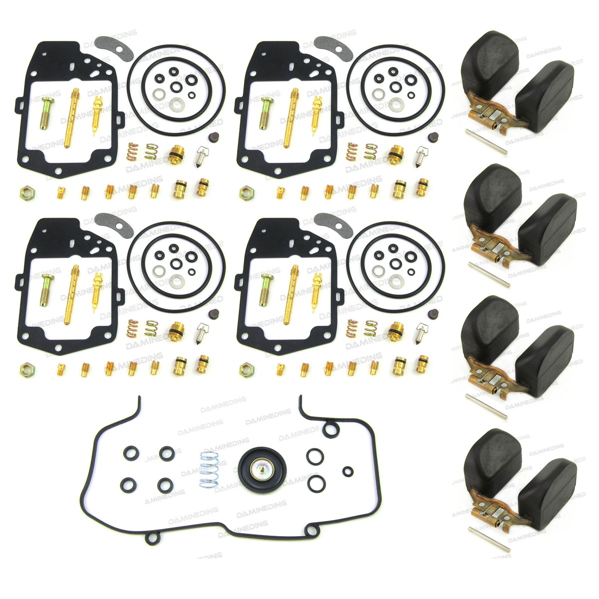 Carburetor Rebuild Kit For 1978-79 Honda GL1000 Goldwing – 4 Carb Set With Jets & Gaskets