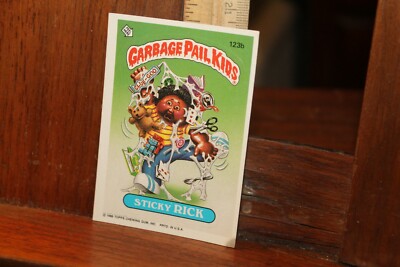 Vintage Garbage Pail Kids 1986 123b Sticky Rick | eBay