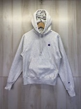 Vintage Champion Reverse Weave Heather Grey Hoodie Mens/Womens XS-8586