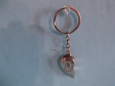 Unique Collectible Keychains 1.5"in Metal Sparkly Half/Heart D