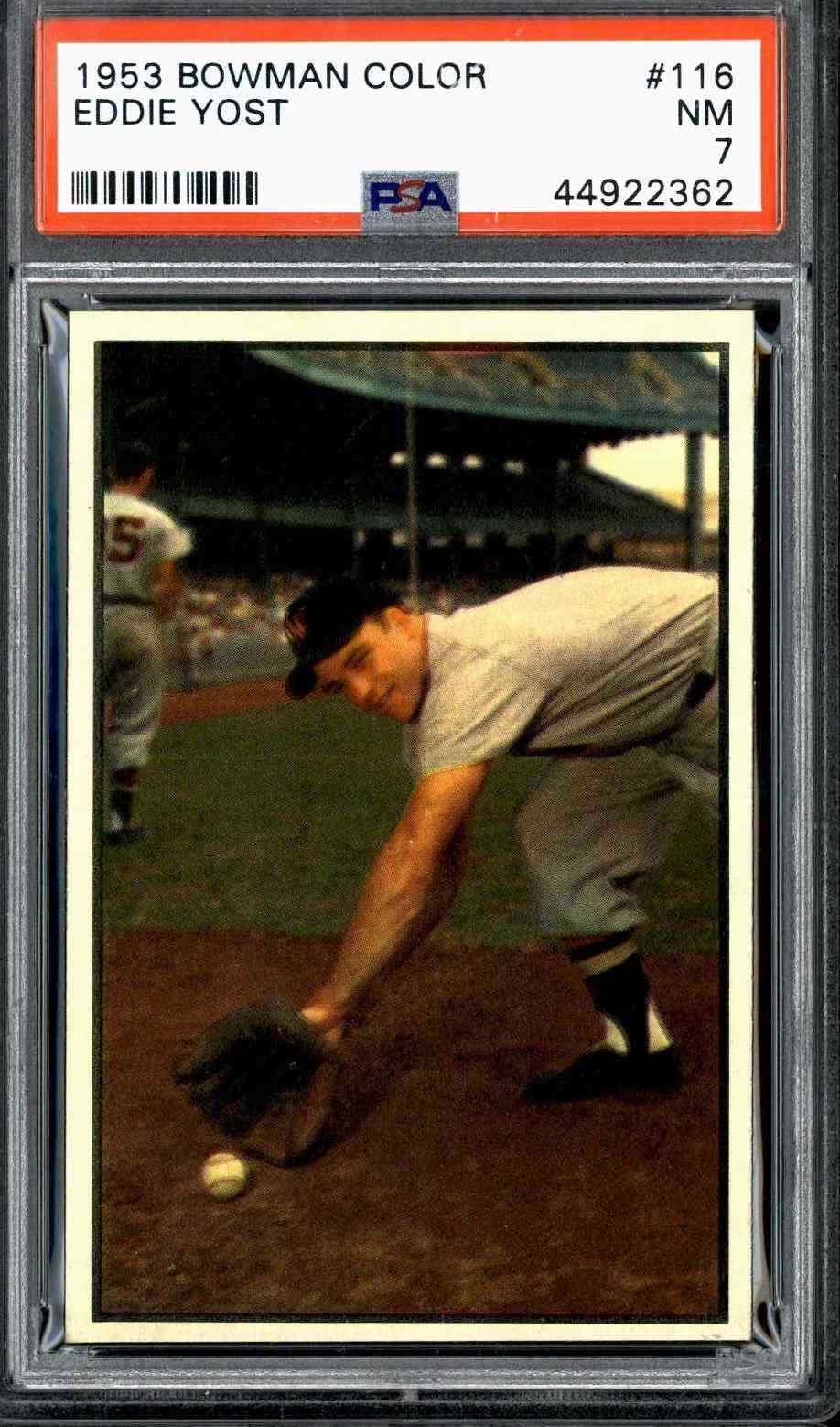 1953 Bowman Color #116 Eddie Yost - PSA 7