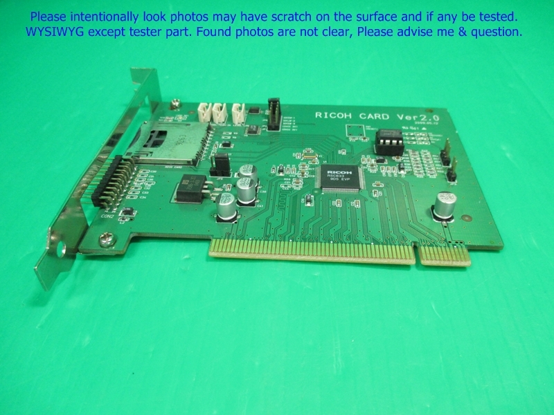 RICOH CARD Ver. 2.0, R5C833 Flash Memory Card Controller as photos, sn ...