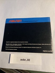 Aut&eacute;ntico cartucho Super Spy Hunter NES Nintendo probado y folleto de instrucciones