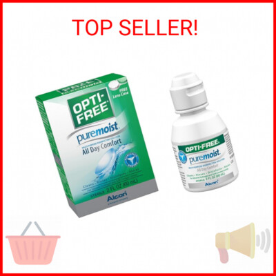 Opti-Free Puremoist Multi-Purpose Disinfecting Solution with Lens Case, (Packagi