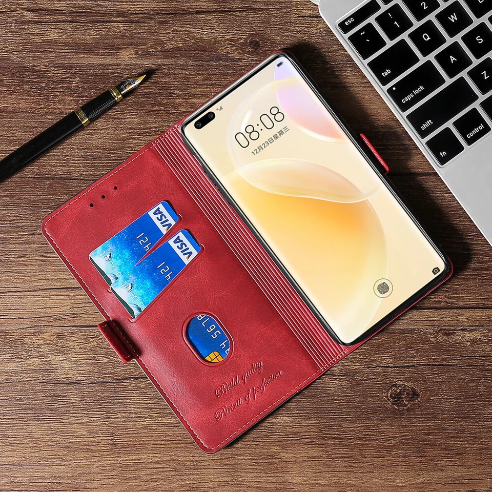 Magnetic Leather Wallet Flip Cover Phone Case for Huawei Honor 70 70 Pro + X40i - Image 4 of 4