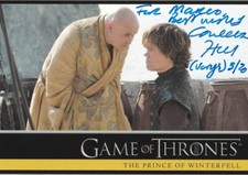 Conleth Hill &middot; Game of Thrones &middot; Varys &middot; Sammelkarte &middot; Autogramm