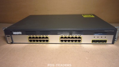 Cisco WS-C3750G-24TS-S V07 3750 Gigabit 24x 10/100/1000+ 4x SFP Ports  Switch