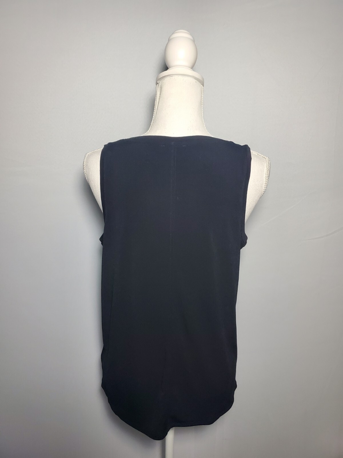 Express Solid Black Slinky Stretchy Sleeveless V-… - image 4