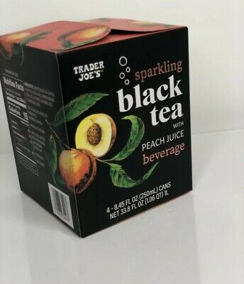 Trader Joe's Sparkling Black Tea with Peach Juice 