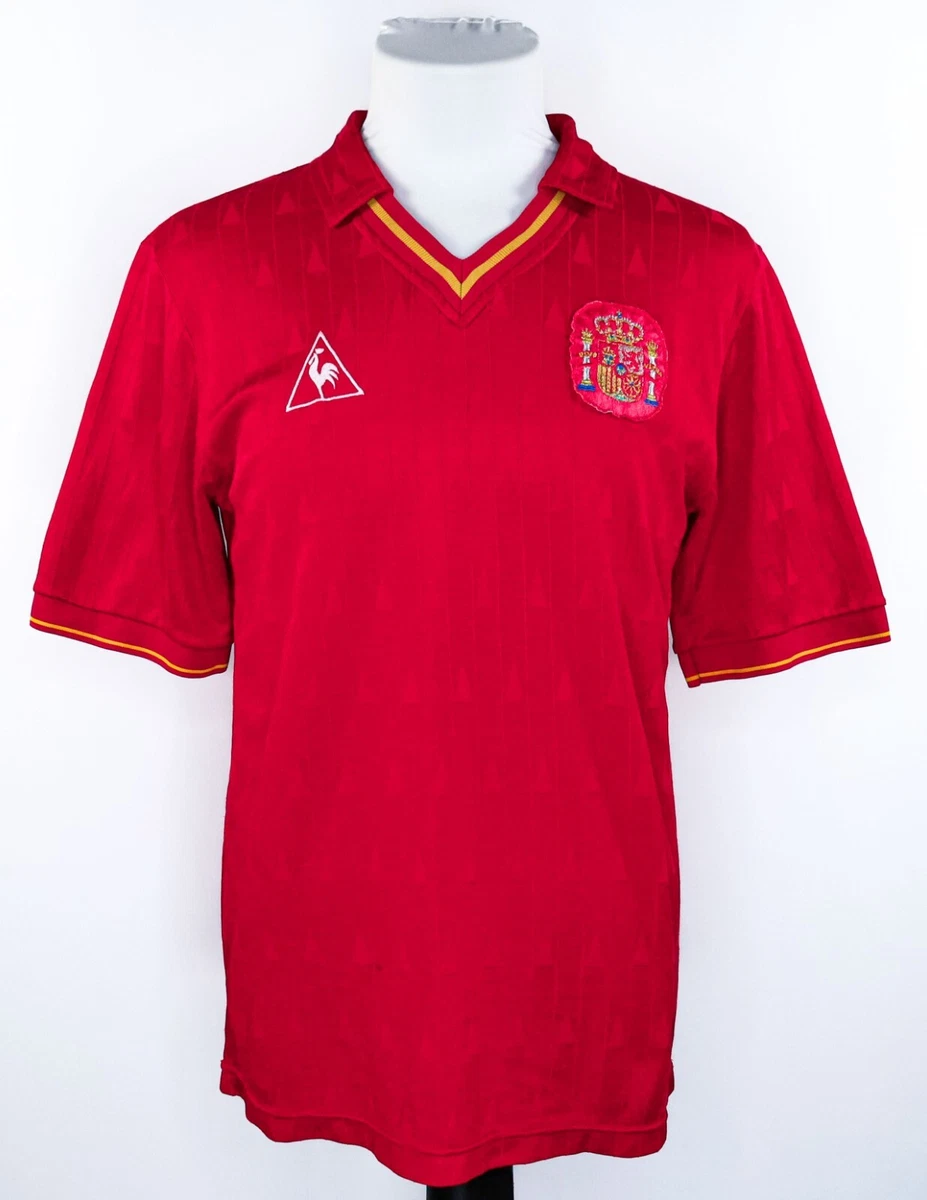 Maillot De Foot Vintage Le Coq Sportif – Rouge – Taille S – Homme – Occasion