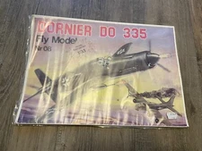 Vintage Fly Model Dornier DO 335 1:33 Paper Model Cut Out
