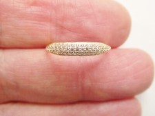 10K REAL SOLID YELLOW GOLD CUBIC ZIRCONIA STONE LADIES RING