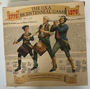 Vintage 1975 Cadco USA Bicentennial 1776-1976 Educational Board Game