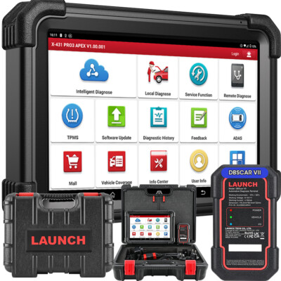 LAUNCH X431 PRO3 APEX Elite Pro 5 OBD2 Diagnosegerät ALLE SYSTEM Programmierung