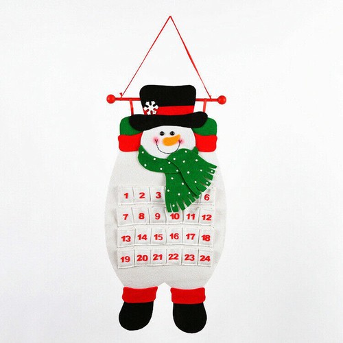 Non-woven Christmas Countdown Calendar Xmas Decoration Santa Hanging Pendant - Picture 14 of 15
