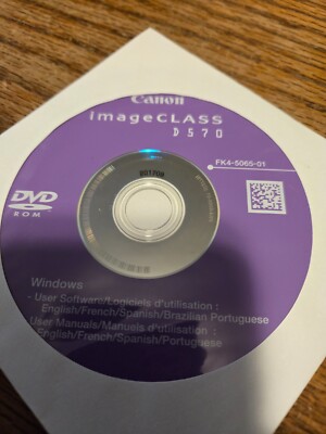 canon imageclass d570 dvd rom FK4-5065-01 disc