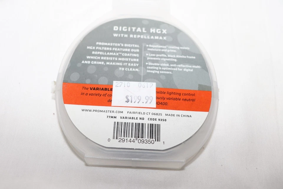 Pro Master 77 mm Filter Variable ND Neutral Density Filter - 9530 - New - Image 2 of 2