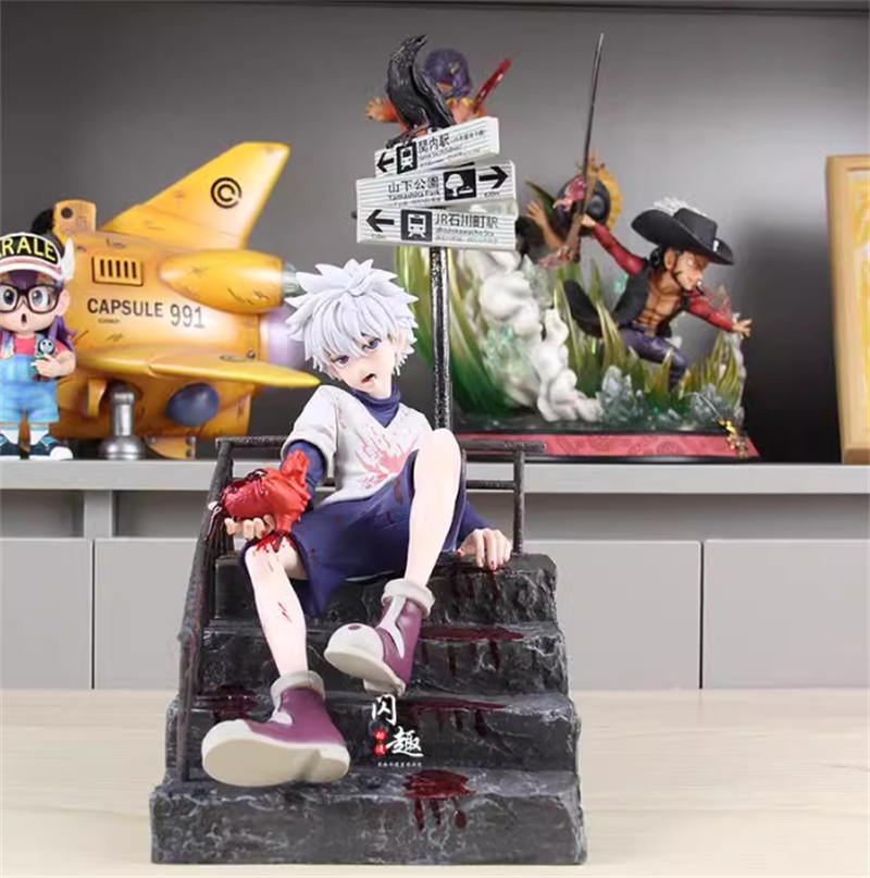 Anime HUNTERxHUNTER Killua Zoldyck Action Figure Collect Model Toy
