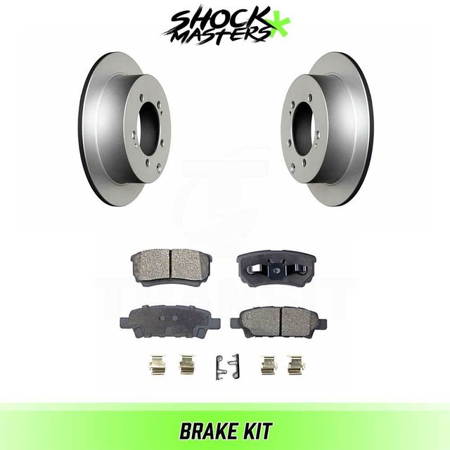 Rear SMetalic Brake Pads & Coated Rotor Kit for 20052006 Mitsubishi