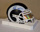 Puka Nacua Signed Autographed Los Angeles Rams Flat Black Mini Helmet Fanatics