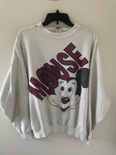 Vintage 80s Disney Designs Mickey Mouse Pullover Sweatshirt One Size Fits All
