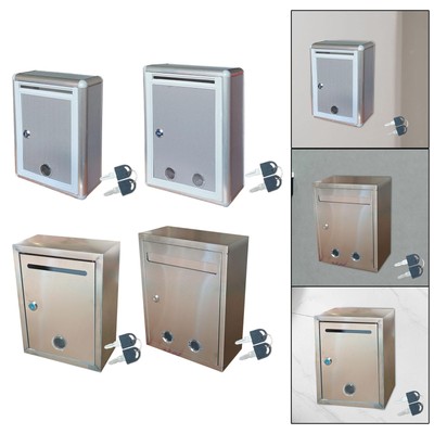Suggestion Box Wall Mounted Ballot Box Donation and Collection Key Drop Box for