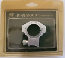 NcSTAR RUS28 Tactical 30mm / 1" Aluminum Rifle Scope Ring Mount Ruger Silver