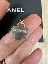 CHANEL Sterling Silber Kleeblatt Anhänger
