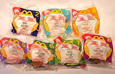 VTG Disney "Sing A Song With Pooh Bear" McDonald's Plush Happy Meal Toy Lot Of 7