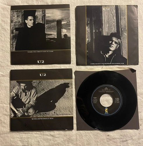U2 RARE VINYL 45’s LOT OF 2-With Or Without You And Still Haven’t Found… See Pic