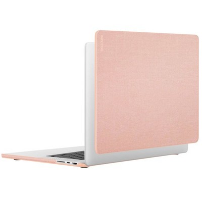 Incase Hülle für MacBook Pro 16'' Hartes Design Stoßfestes Gewebe Belüftet Rosa