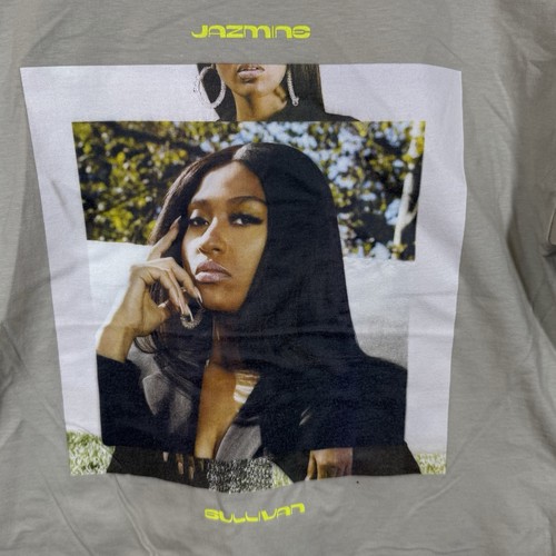 Jazmine Sullivan Beige Size XL / Small Graphic Tee Long Sleeve NWOT - Afbeelding 2 van 6
