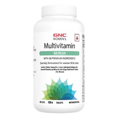 GNC Women's Multivitamin 50 Plus | 120 Tablets | 38 Premium Ingredients Combate
