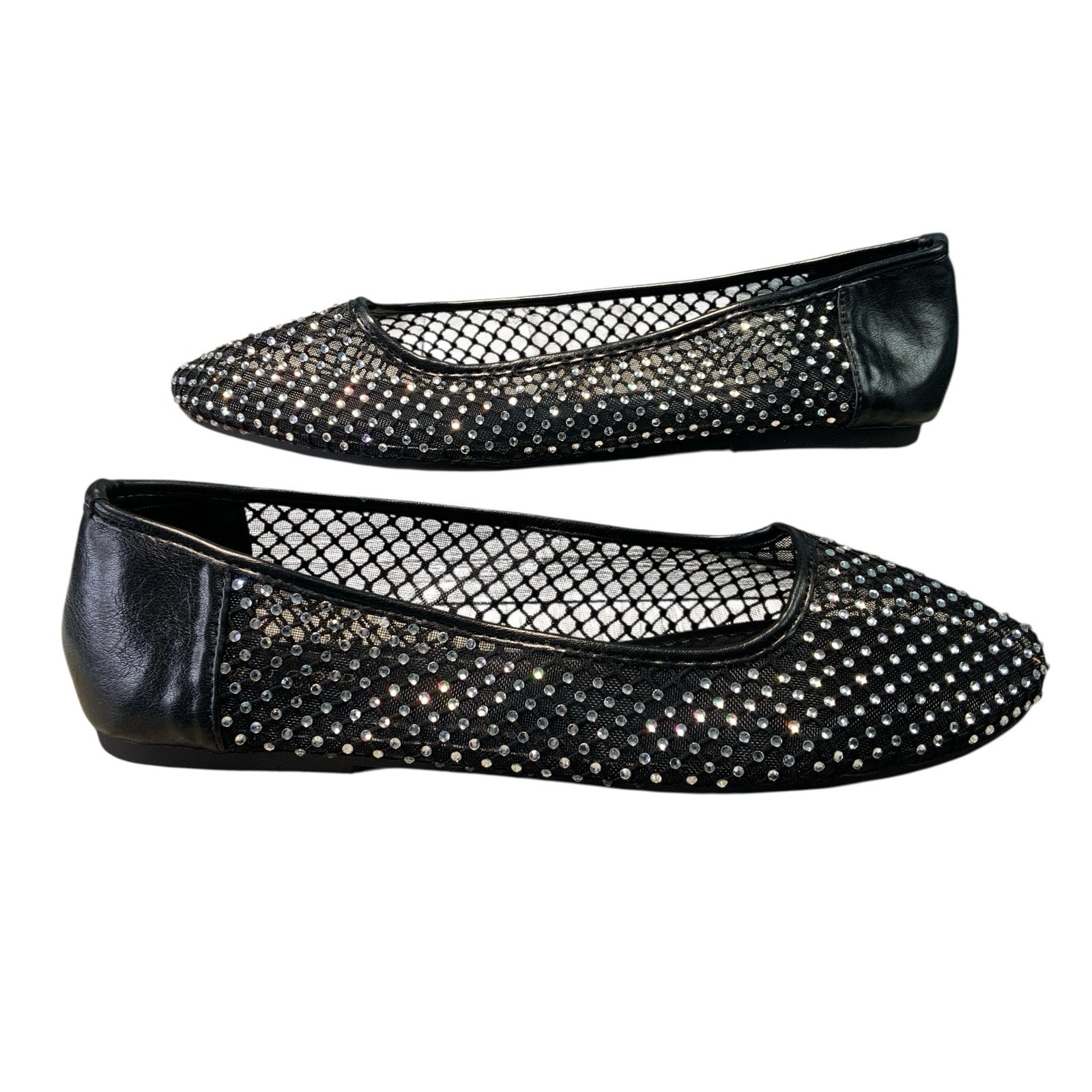 Project Cloud Size 8.5 Mesh Micro Rhinestone Flat… - image 3