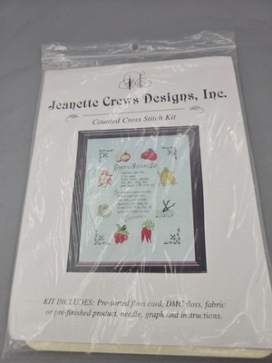Jeanette Crews Designs Counted Cross Stitch Pattern Grandmas Vegetable Soup
